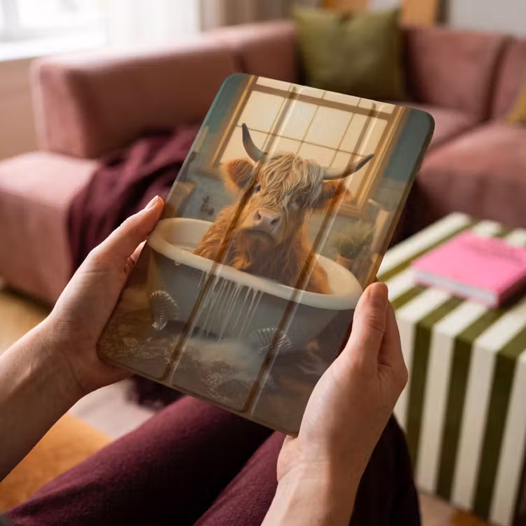 iPad-Hülle - Scotch highlander - Bad - Badezimmer — 4