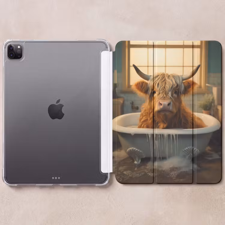 iPad-Hülle - Scotch highlander - Bad - Badezimmer — 6