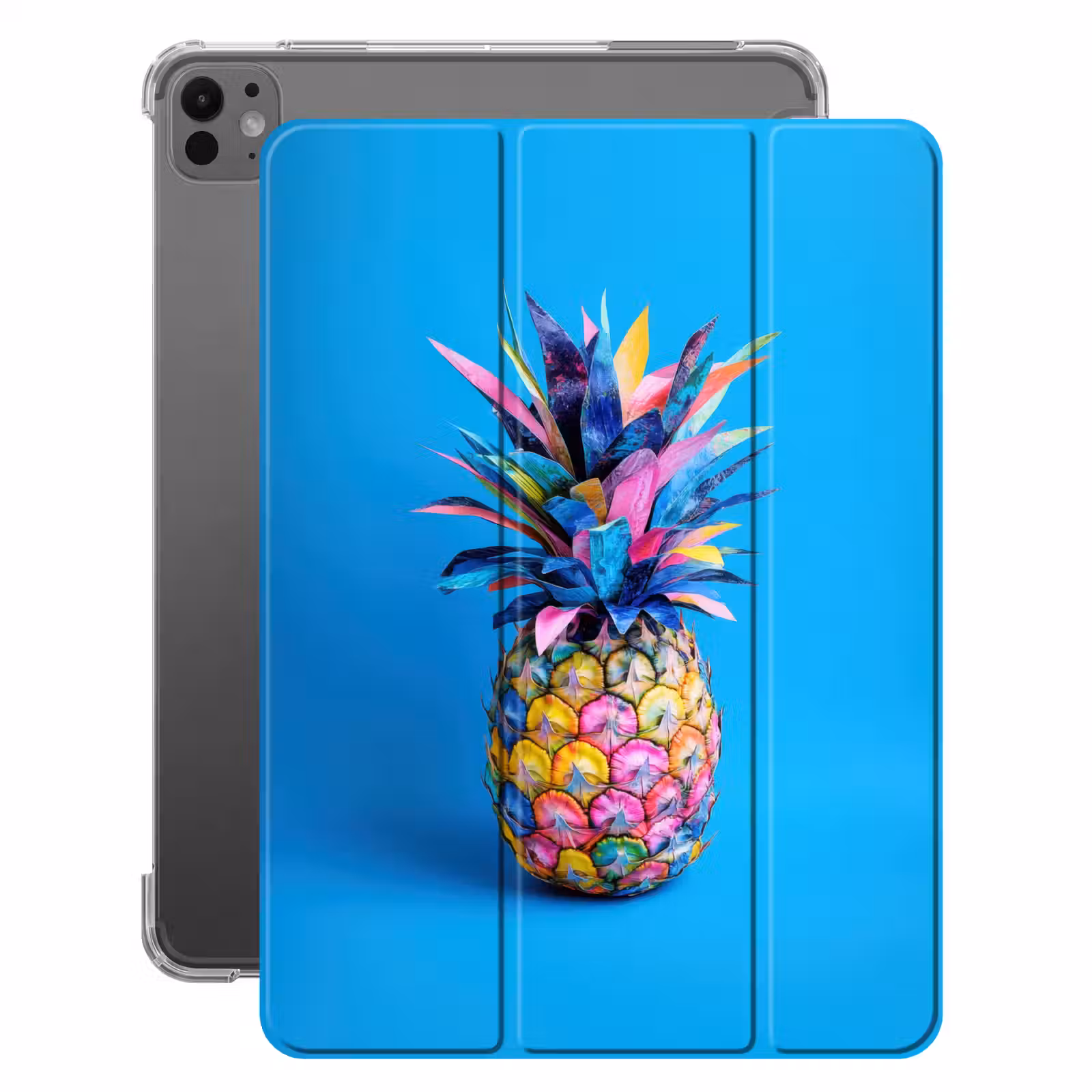 iPad-Hülle - Ananas - Blau - Tropisch - Fröhlich — 1