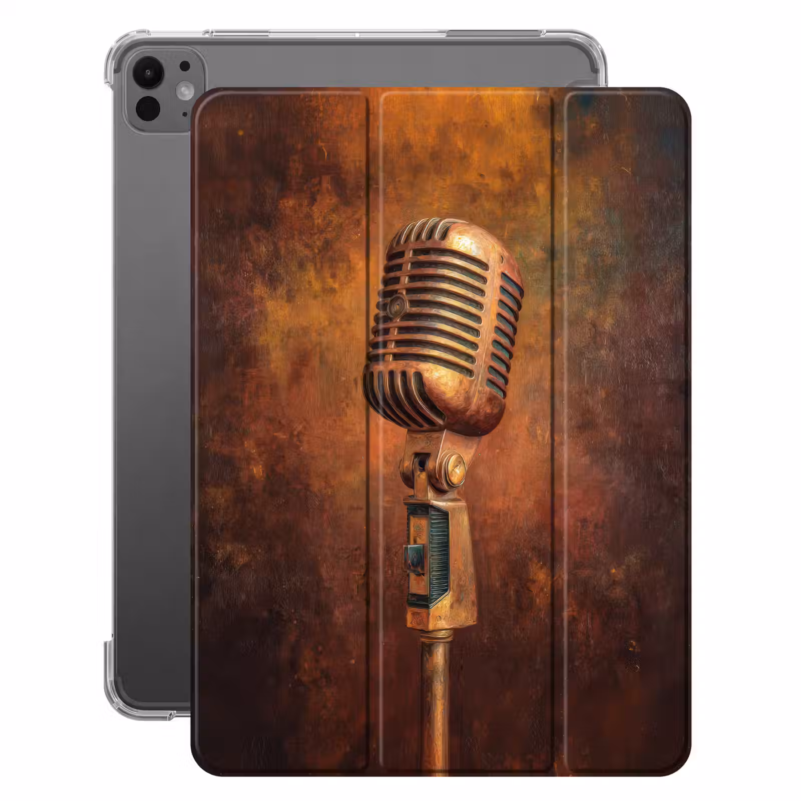 iPad-Hülle - Mikrofon - Braun - Klassisch — 1