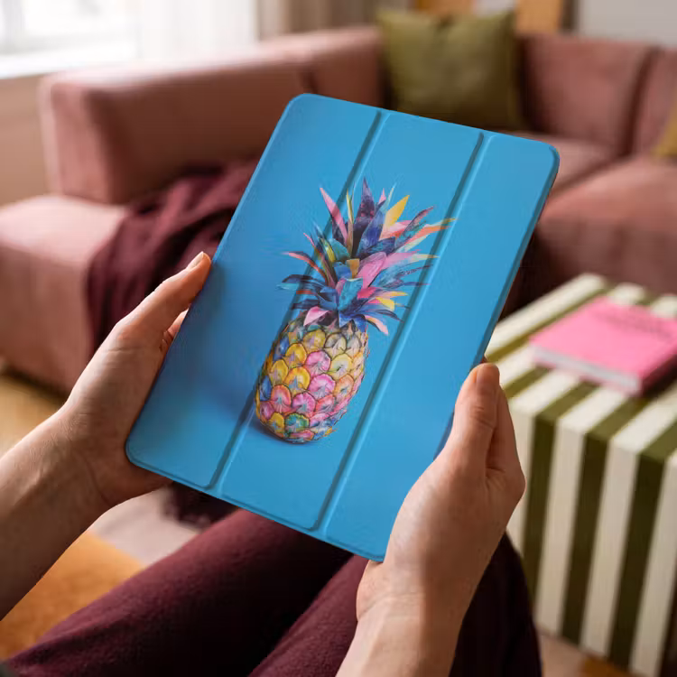 iPad-Hülle - Ananas - Blau - Tropisch - Fröhlich — 4