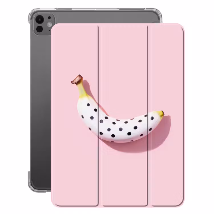 iPad-Hülle - Banane - Tupfen - rosa — 1