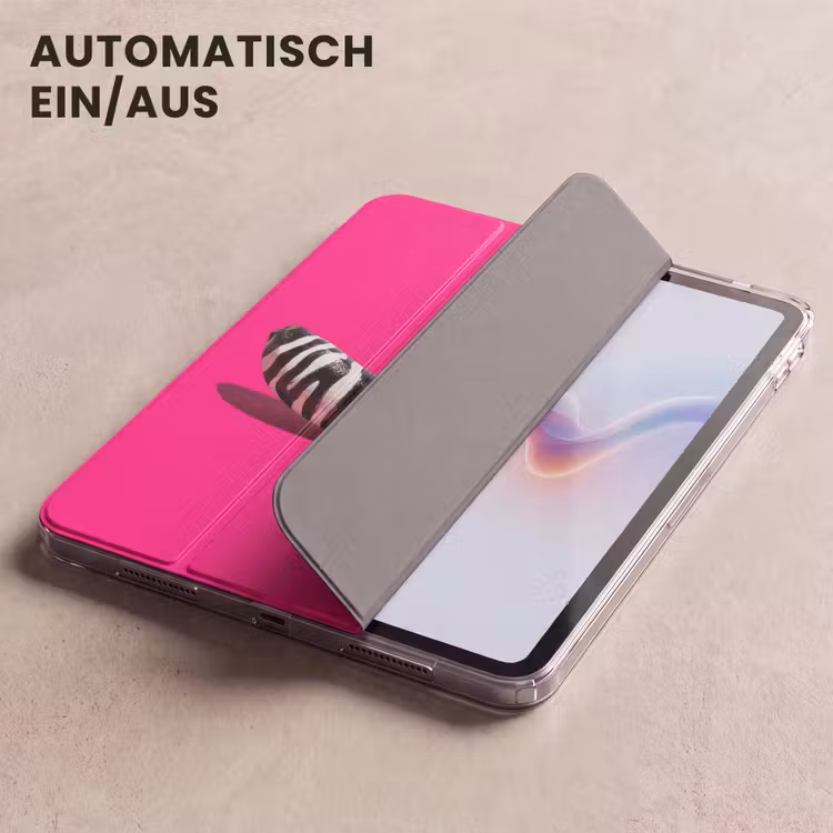 iPad-Hülle - Banane - Zebramuster - Rosa — 5