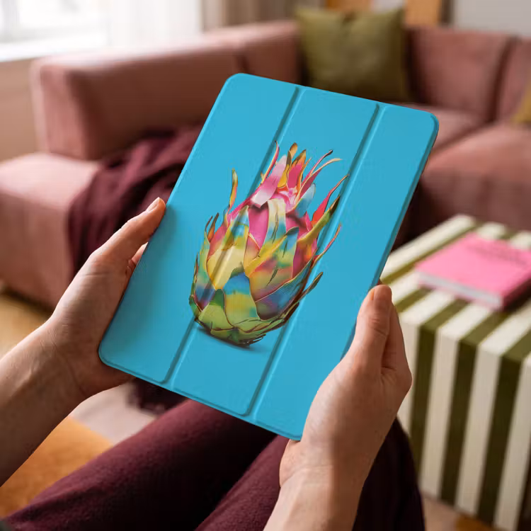 iPad-Hülle - Drachenfrucht - Blau - Vivid — 4