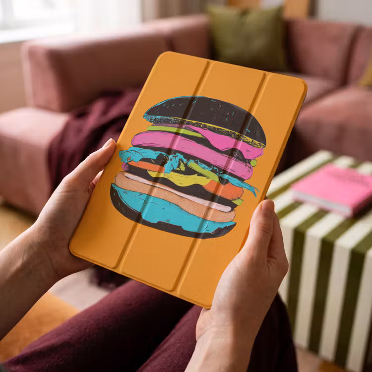 iPad-Hülle - Hamburger - Bunt - Verspielt — 4