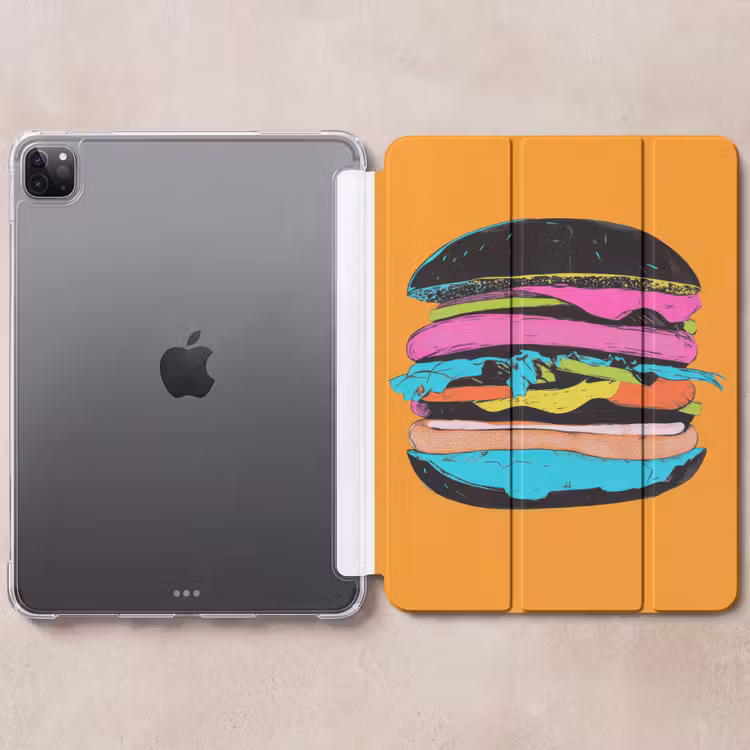 iPad-Hülle - Hamburger - Bunt - Verspielt — 6