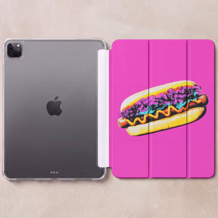 iPad-Hülle - Hotdog - Rosa - Retro — 6