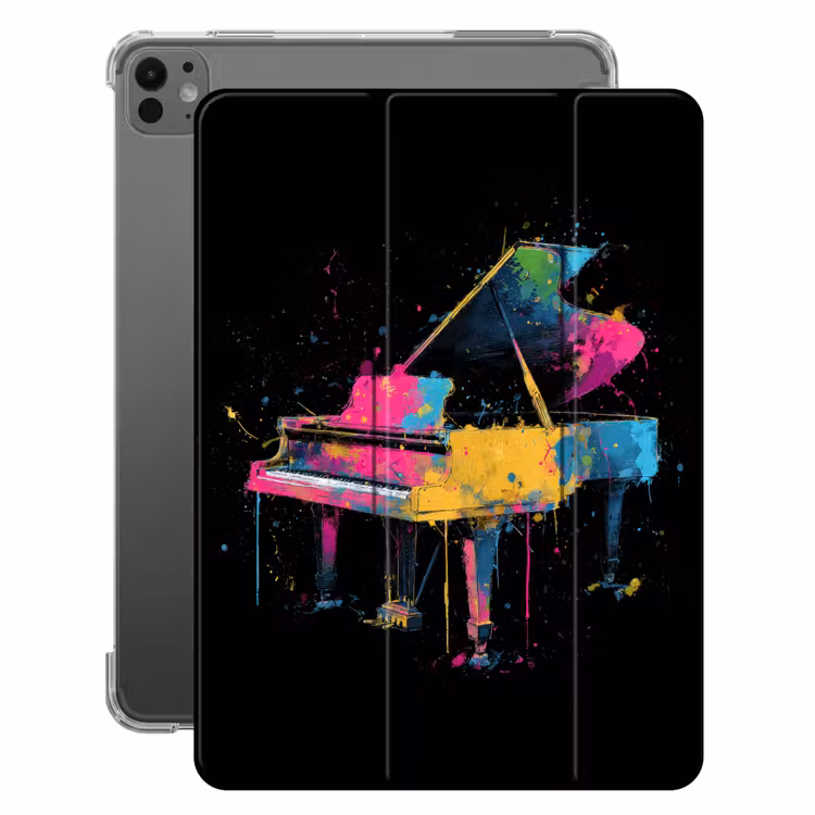 iPad-Hülle - Klavier - Farbenfroh - Farbe - Modern — 1