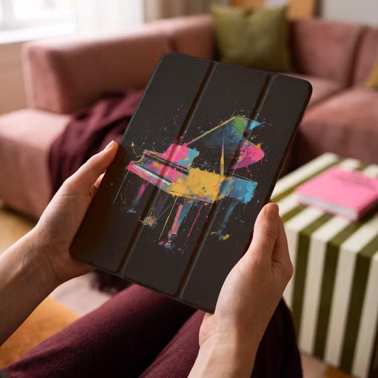 iPad-Hülle - Klavier - Farbenfroh - Farbe - Modern — 4