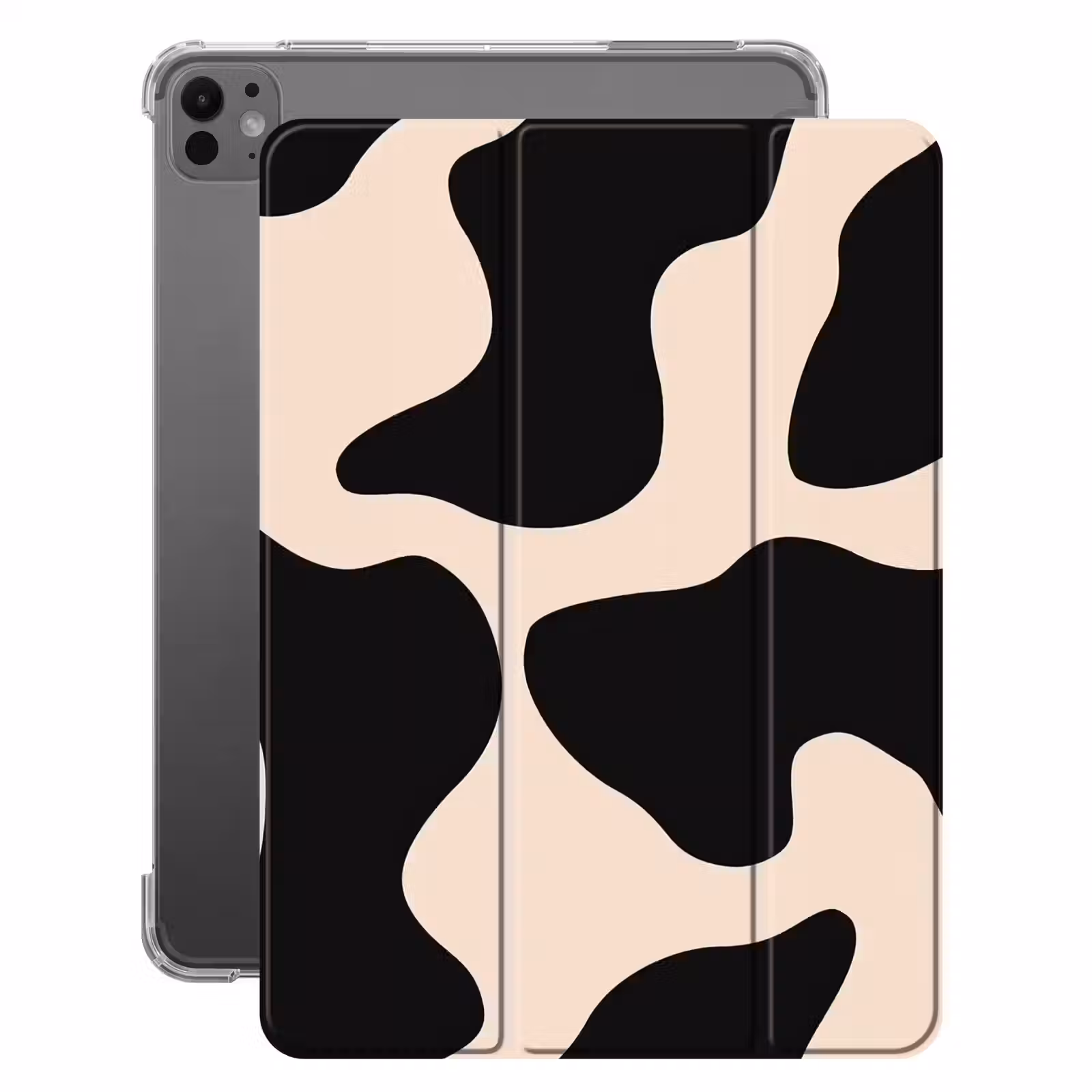 iPad-Hülle - Punktmuster - Kuh - Beige — 1