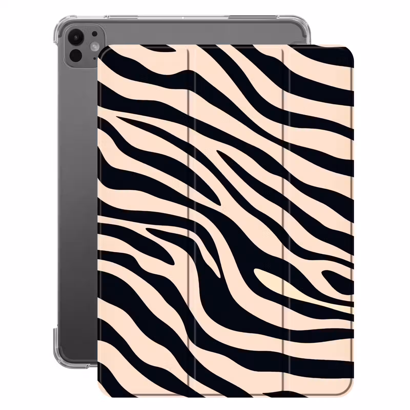 iPad-Hülle - Zebradruck - Dynamisch - Rosa — 1