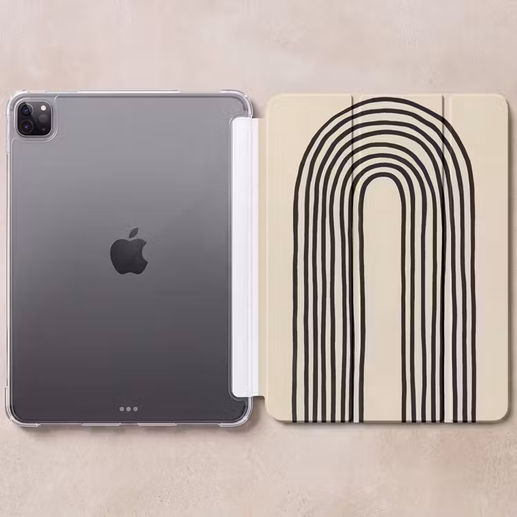 iPad-Hülle - Bogenformen - Schwarz - Schlank — 6