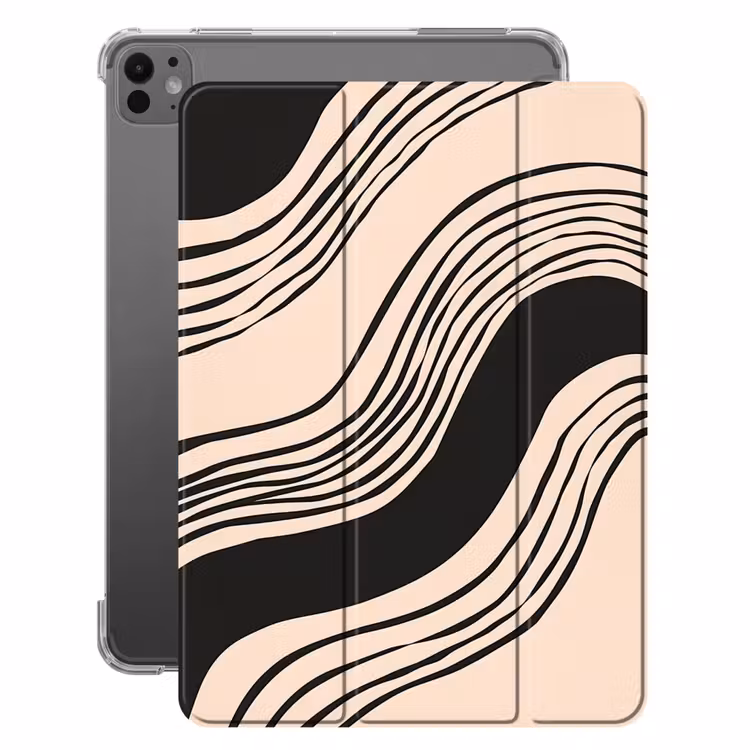 iPad-Hülle - Waves - Schwarz - Sand — 1