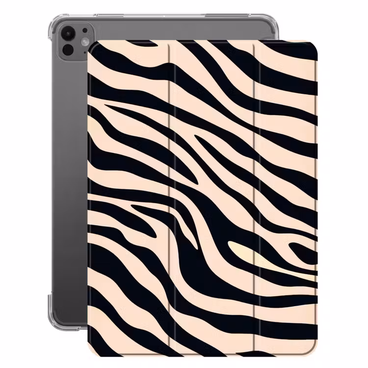 iPad-Hülle - Zebradruck - Dynamisch - Rosa — 1