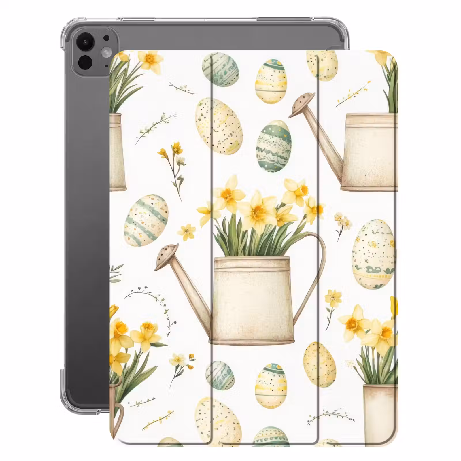 iPad-Hülle - Gießkanne - Blumen - Eier — 1