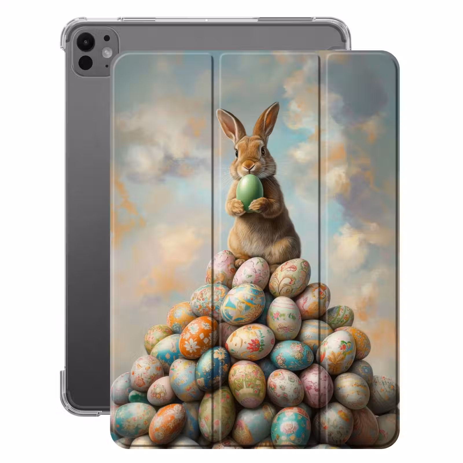 iPad-Hülle - Kaninchen - Eier - Farbenfroh — 1
