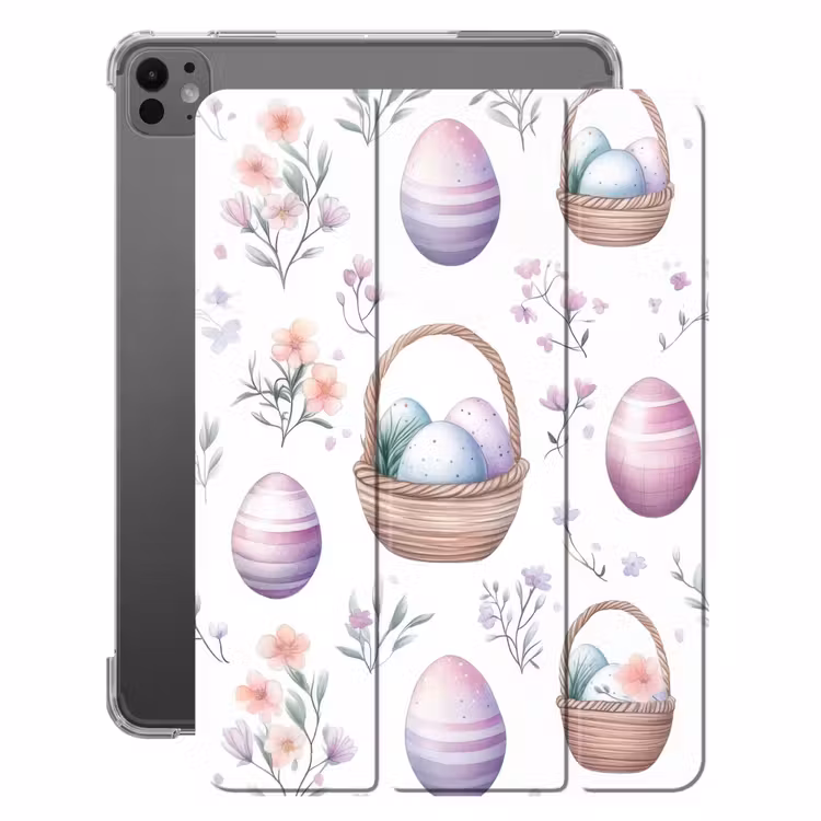 iPad-Hülle - Blumen - Ostereier - Muster — 1