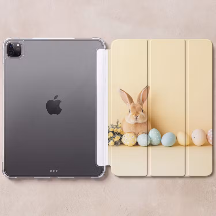 iPad-Hülle - Eier - Kaninchen - Pastellfarbtöne — 6