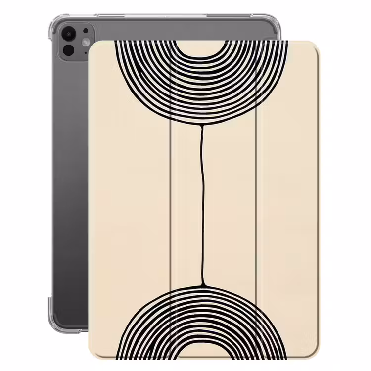 iPad-Hülle - Geometrische Bögen - Minimalistisch - Symmetrisch — 1