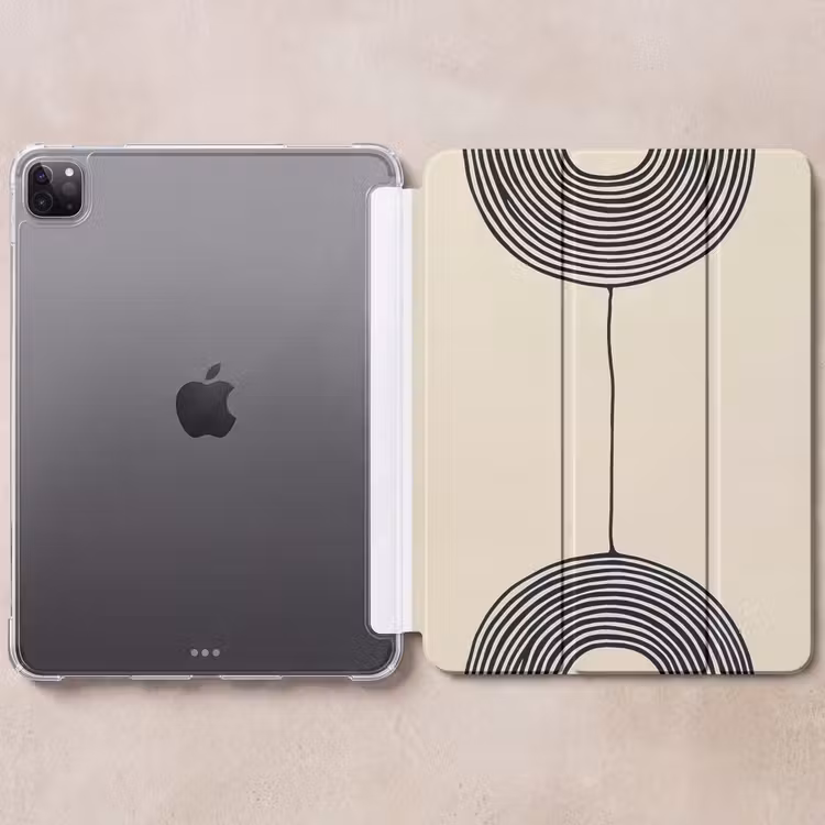 iPad-Hülle - Geometrische Bögen - Minimalistisch - Symmetrisch — 6