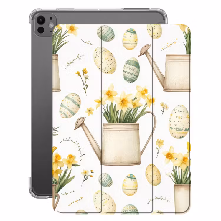 iPad-Hülle - Gießkanne - Blumen - Eier — 1