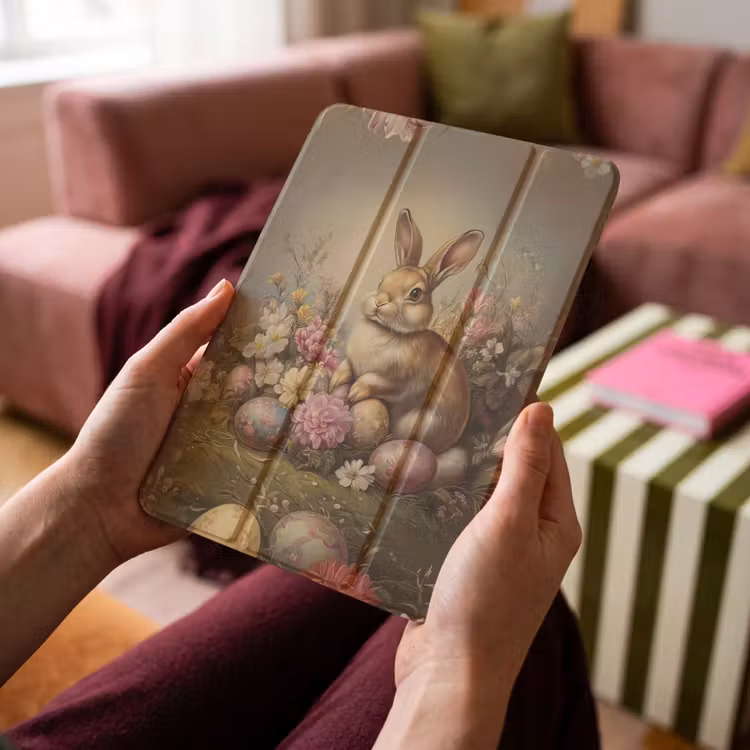 iPad-Hülle - Hase - Stilleben - Blumen — 4
