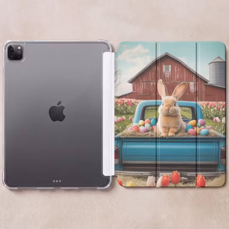 iPad-Hülle - Kaninchen - Bauernhof - Eier — 6