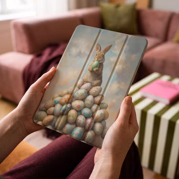 iPad-Hülle - Kaninchen - Eier - Farbenfroh — 4
