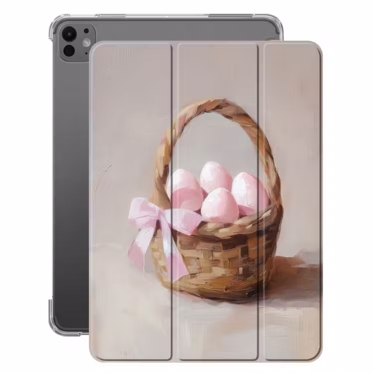 iPad-Hülle - Korb - Eier - Rosa — 1