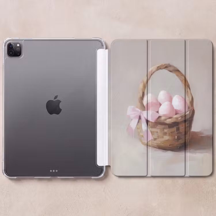 iPad-Hülle - Korb - Eier - Rosa — 6