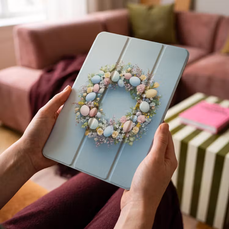 iPad-Hülle - Kranz - Eier - Blumen — 4