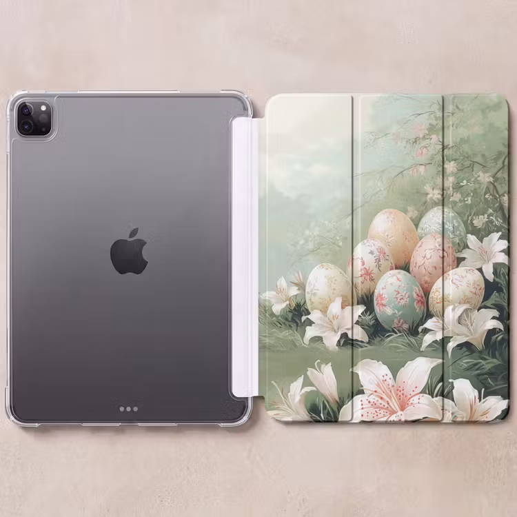 iPad-Hülle - Ostereier - Pastelltöne - Blumen — 6