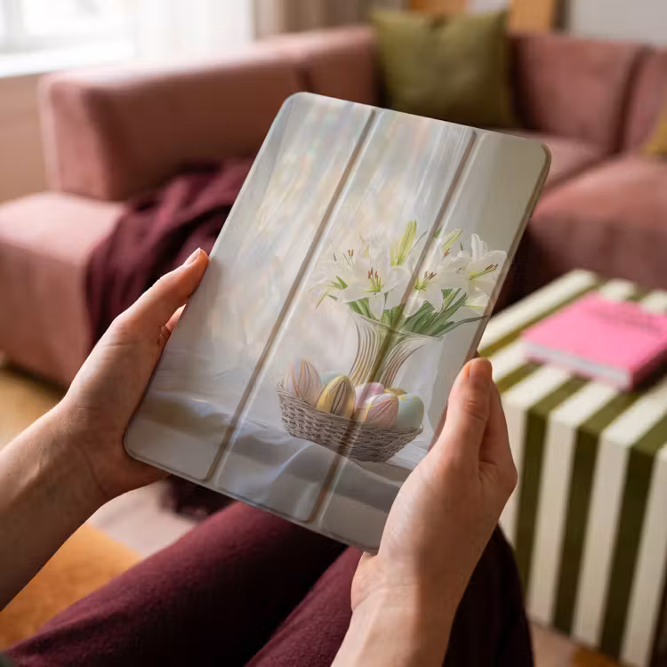 iPad-Hülle - Vase - Eier - Blumen — 4