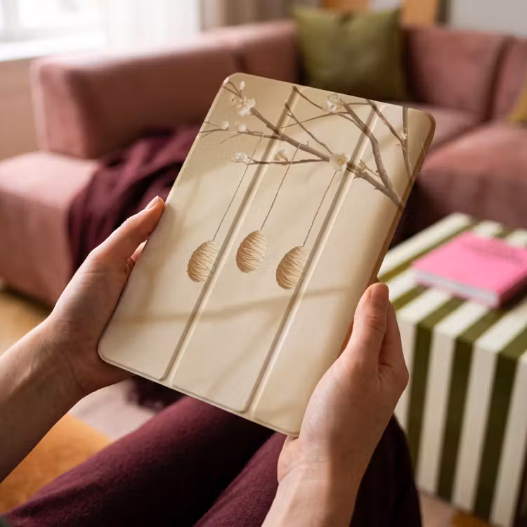 iPad-Hülle - Beige - Osterkuchen - Eier — 4