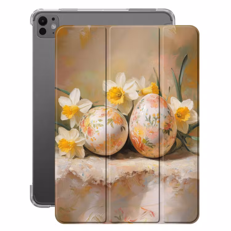 iPad-Hülle - Blumen - Eier - Bemalt — 1