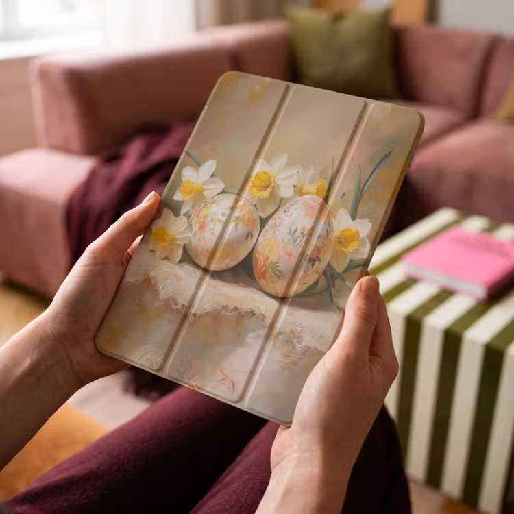 iPad-Hülle - Blumen - Eier - Bemalt — 4