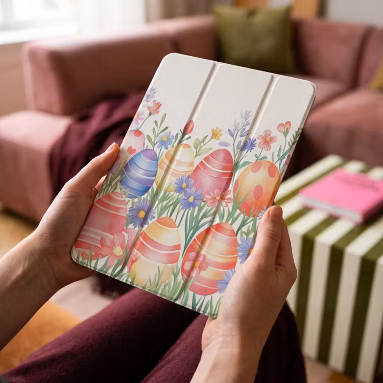 iPad-Hülle - Blumengarten - Bunt - Eier — 4