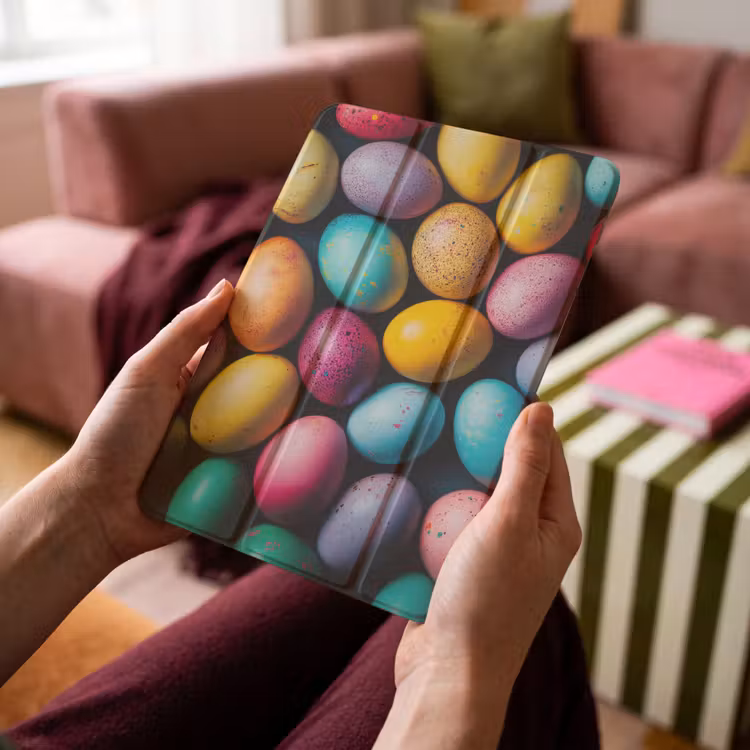 iPad-Hülle - Bunt - Ostereier - Spritzer — 4