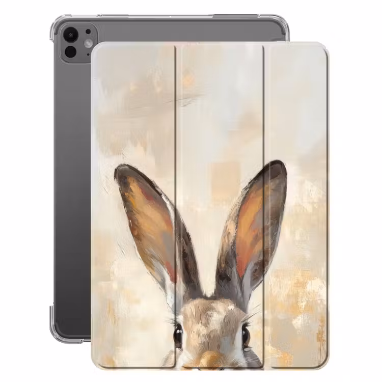 iPad-Hülle - Hase - Ohren - Braun — 1