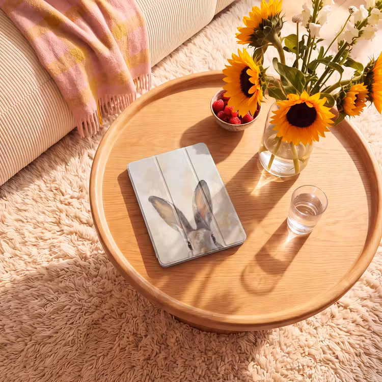 iPad-Hülle - Hase - Ohren - Braun — 2