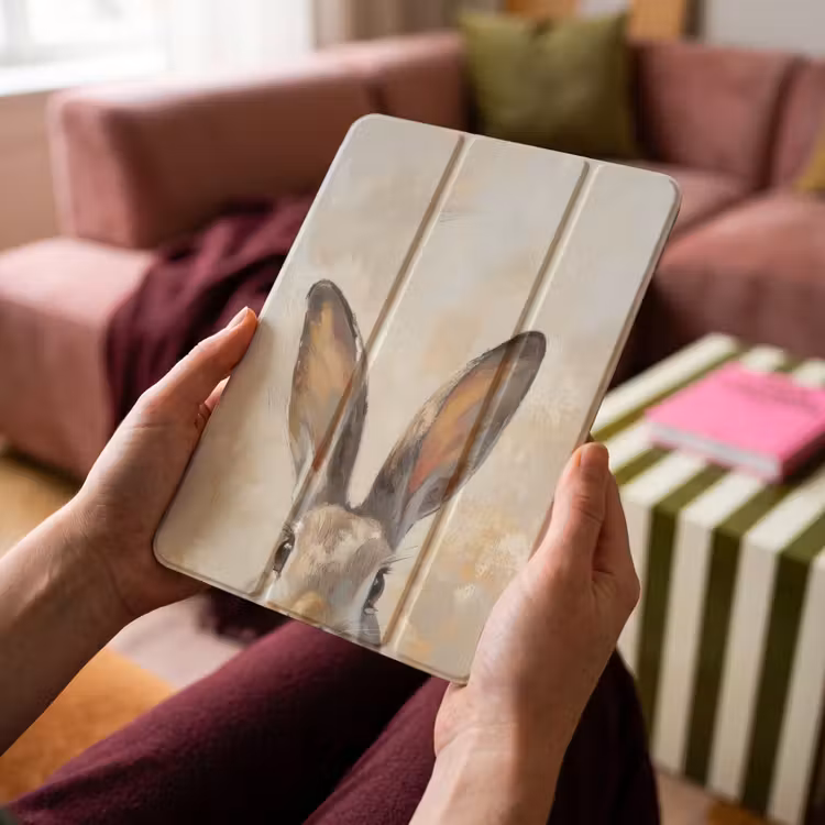 iPad-Hülle - Hase - Ohren - Braun — 4