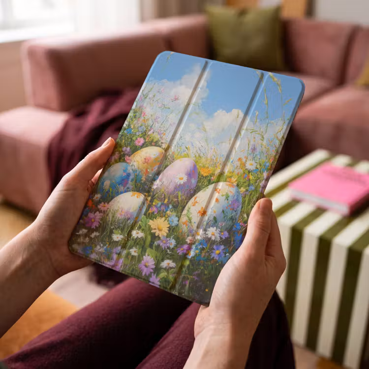 iPad-Hülle - Rasen - Eier - Blumen — 4