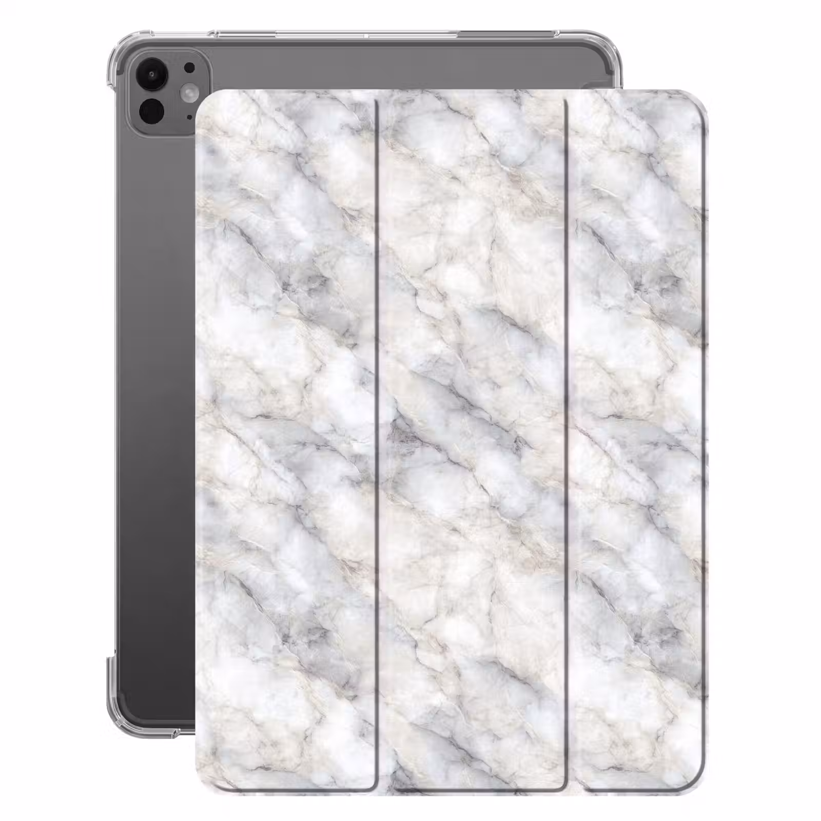 iPad-Hülle - Grau - Marmor - Detailliert — 1
