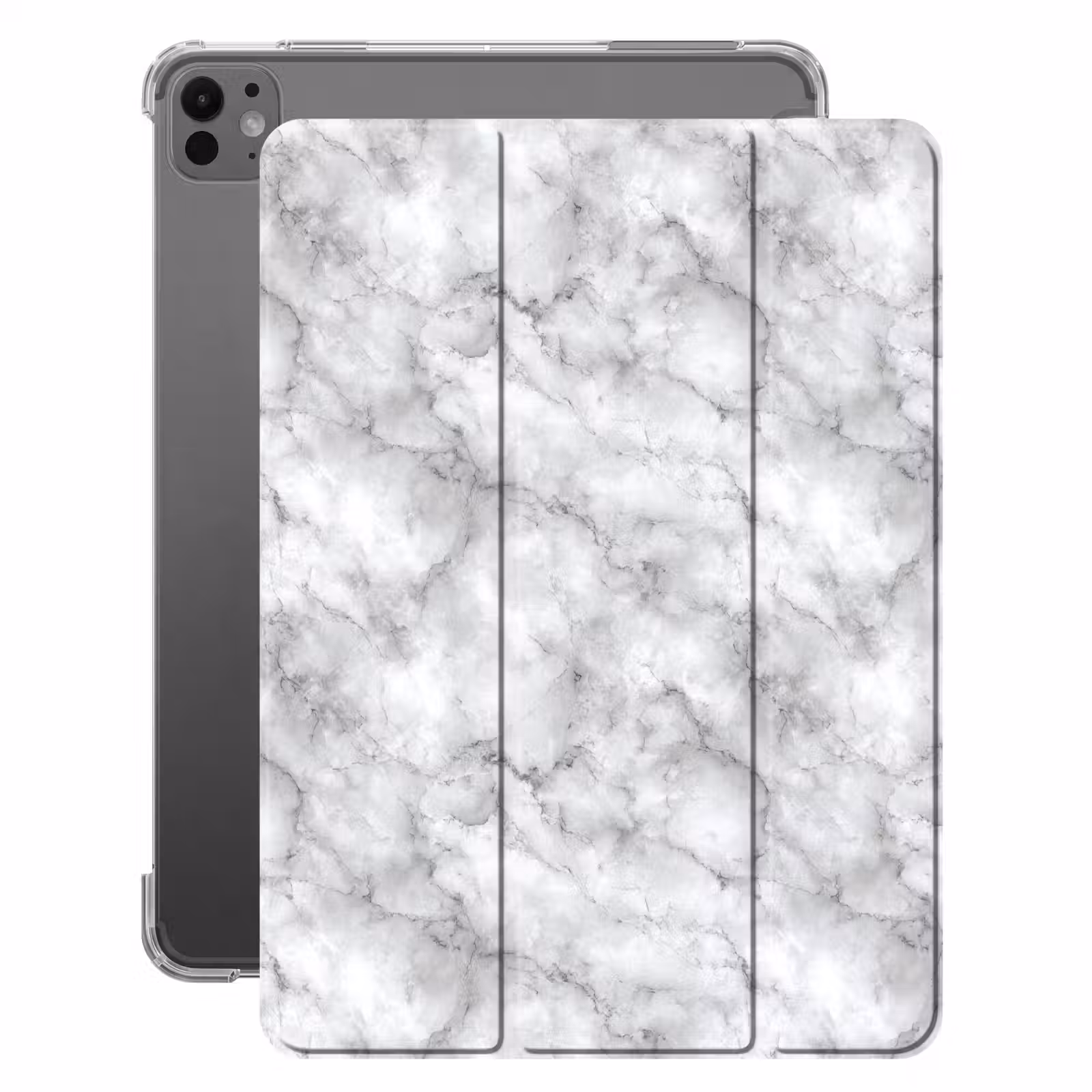 iPad-Hülle - Grau - Marmor - Klassisch - Adern — 1