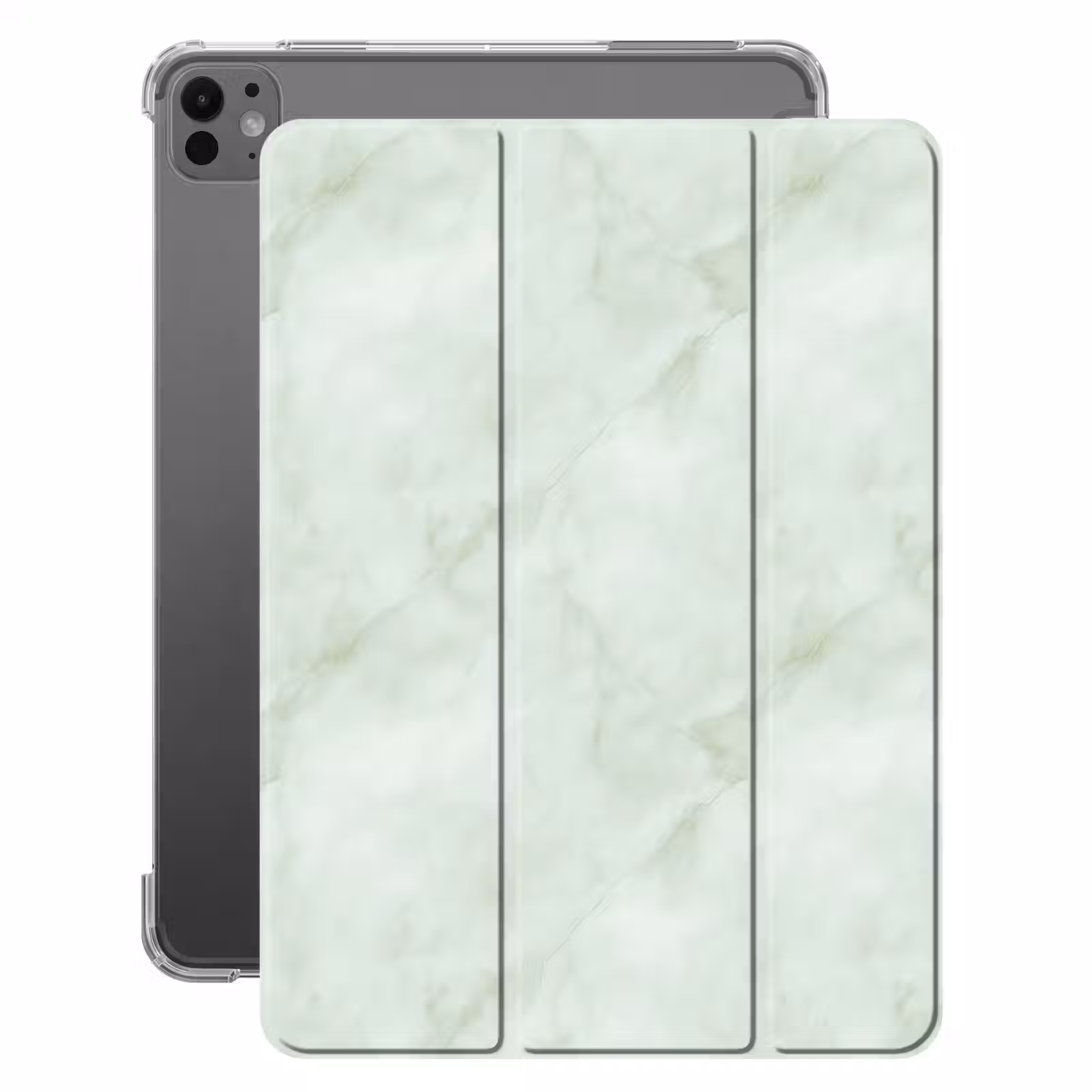 iPad-Hülle - Grün - Marmor - Fließende Adern — 1
