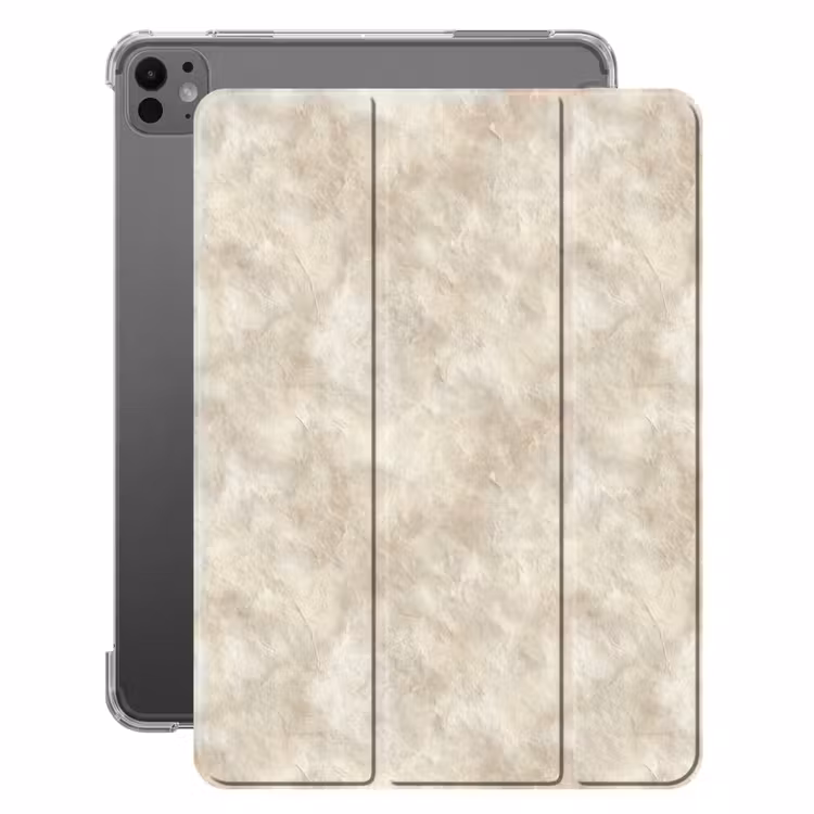 iPad-Hülle - Beige - Reliefstruktur - Naturstein — 1