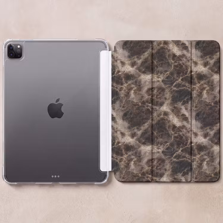 iPad-Hülle - Braun - Gold - Marmor — 6