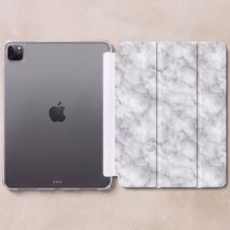 iPad-Hülle - Grau - Marmor - Klassisch - Adern — 6