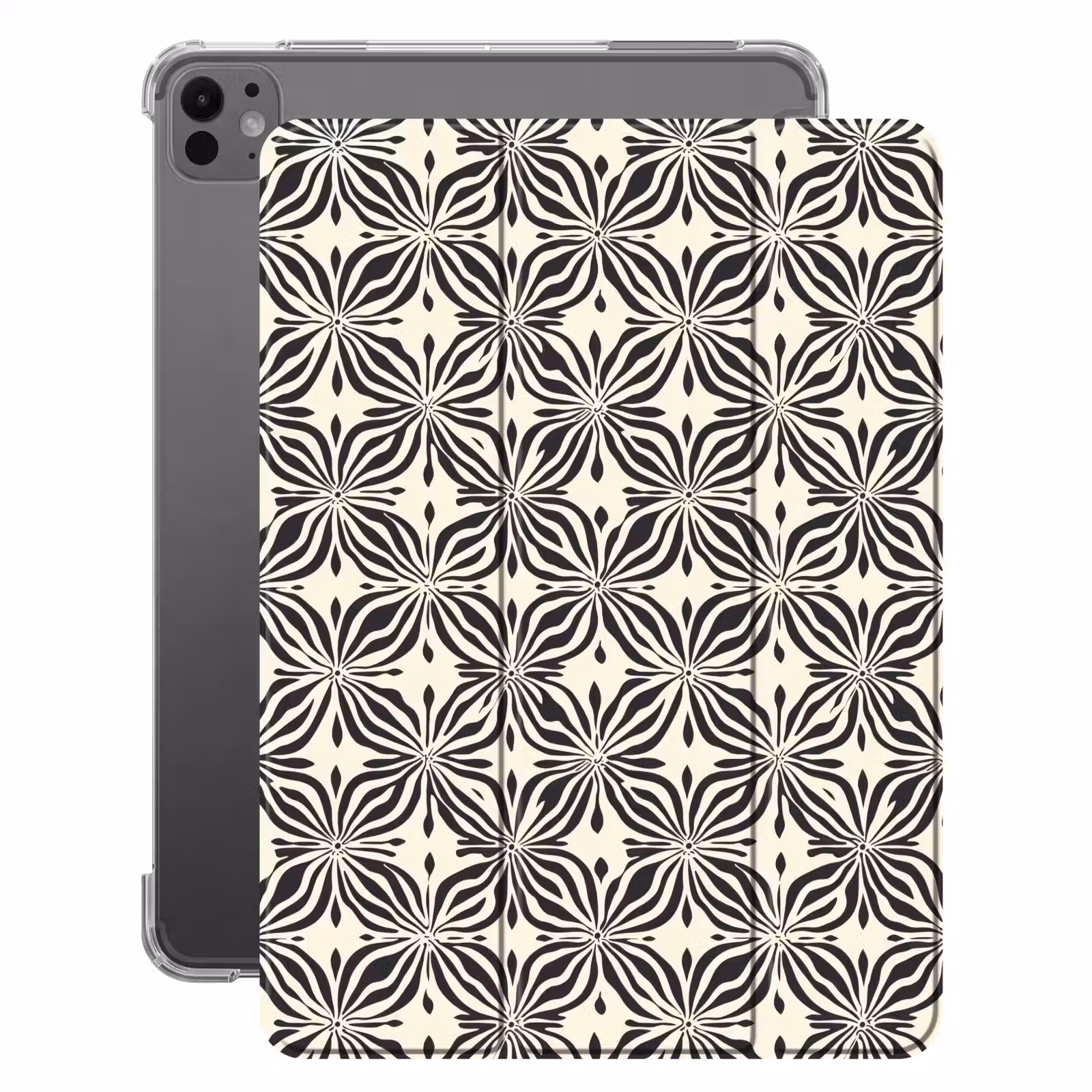iPad-Hülle - Grafik - Muster - Schwarz — 1