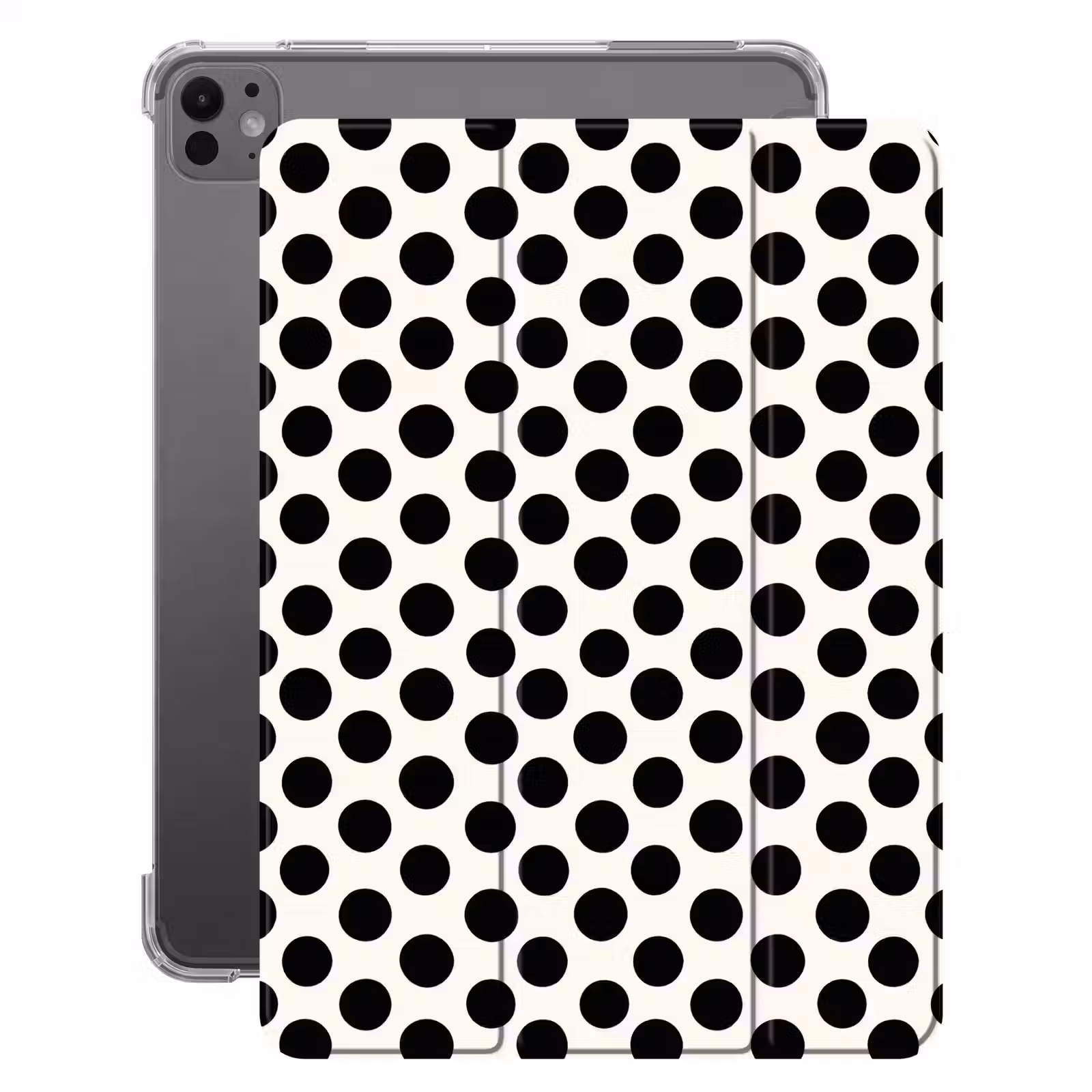 iPad-Hülle - Klassisch - Polka dots - Schwarz — 1